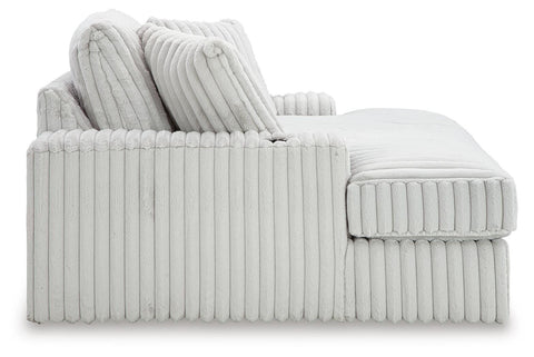 Stupendous 4-Piece Sectional, Oversized Chaise and Ottoman