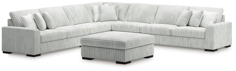 Stupendous 5-Piece Sectional and Ottoman