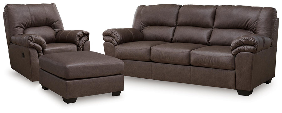 Rivergrove Sofa, Recliner and Oversized Accent Ottoman