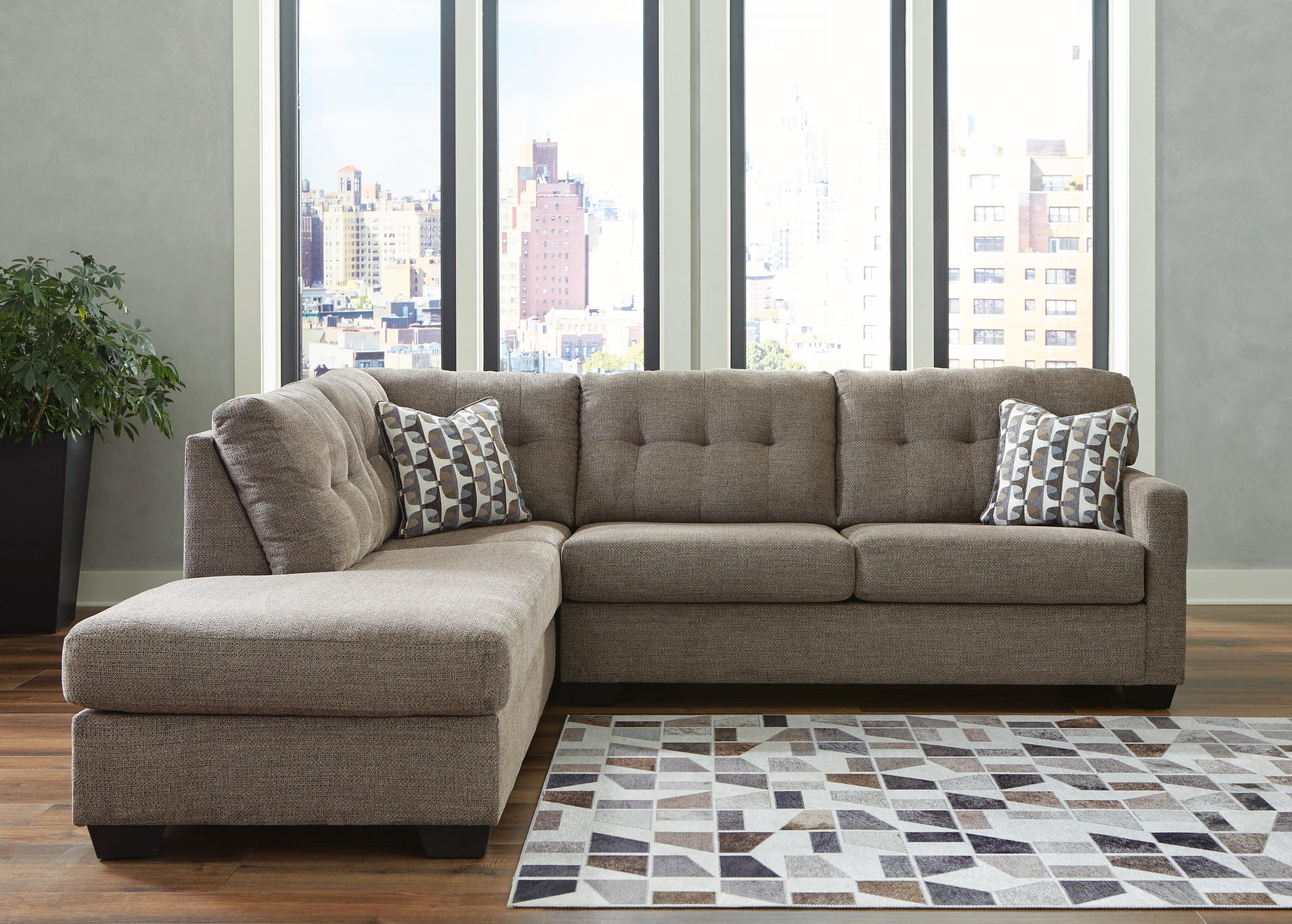 Penrose 2-Piece Sectional with Ottoman