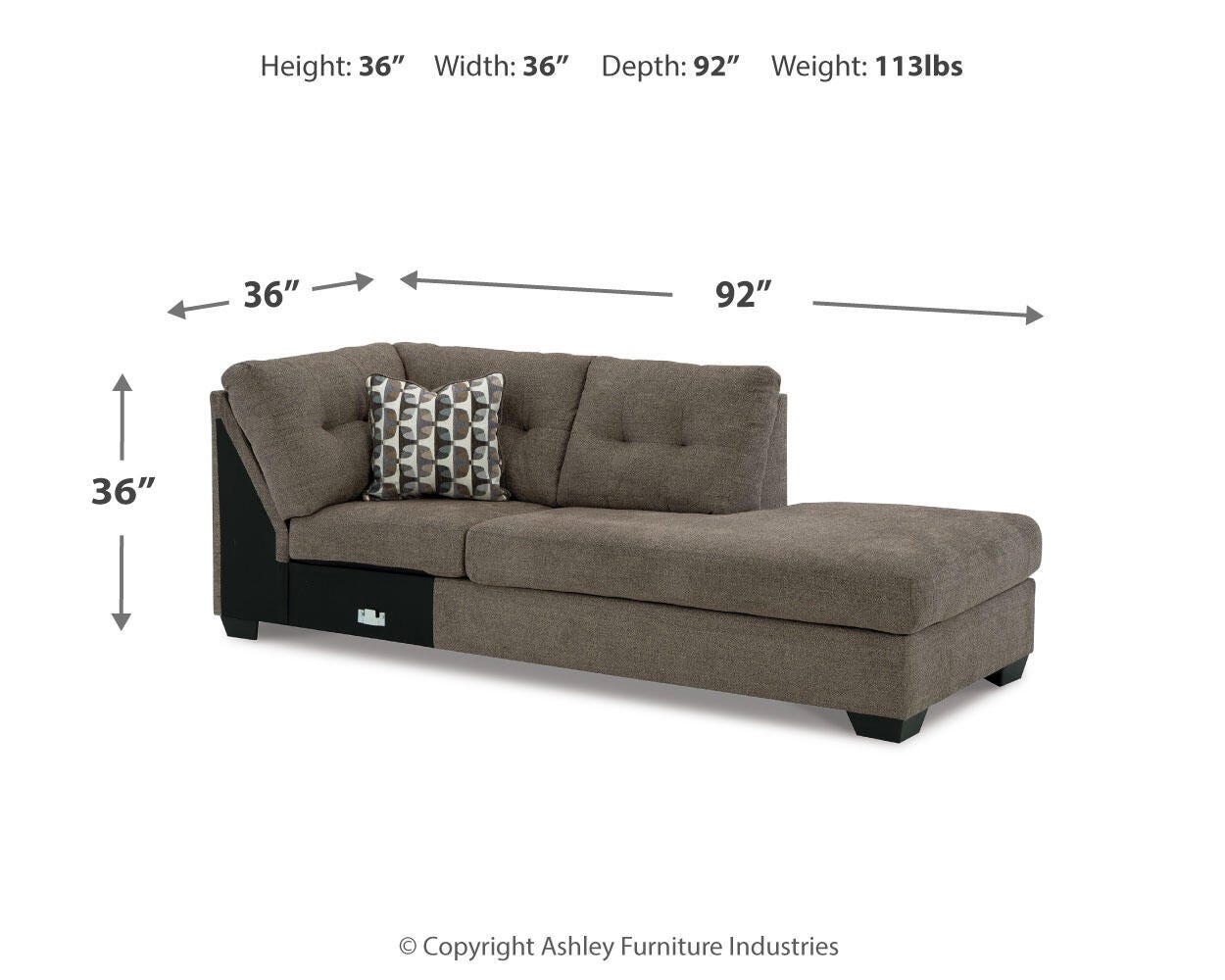 Mahoney 2-Piece Sleeper Sectional and Ottoman