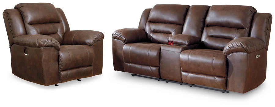 Stoneland Power Reclining Loveseat and Power Recliner