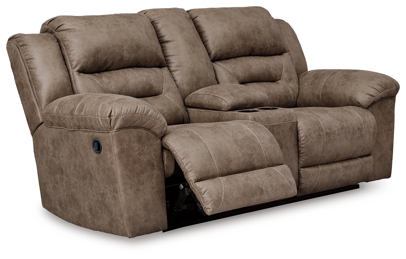 Stoneland Manual Reclining Sofa and Loveseat Set
