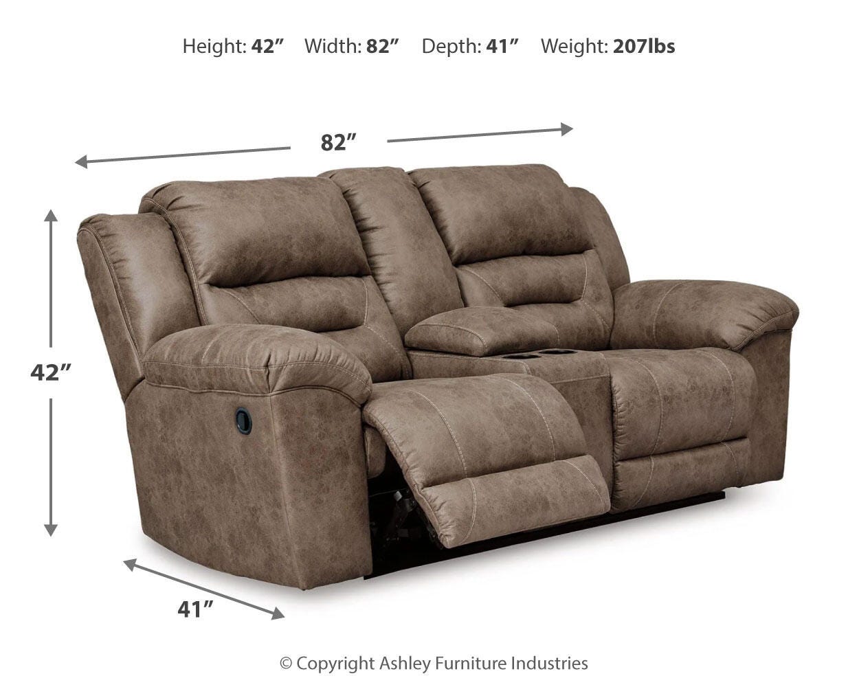 Bridgewater Reclining Loveseat and Power Recliner