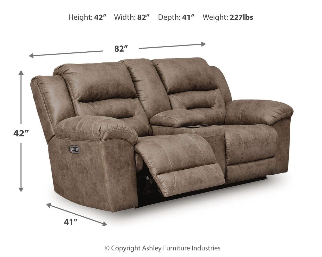 Stoneland Power Reclining Sofa, Loveseat and Recliner Set