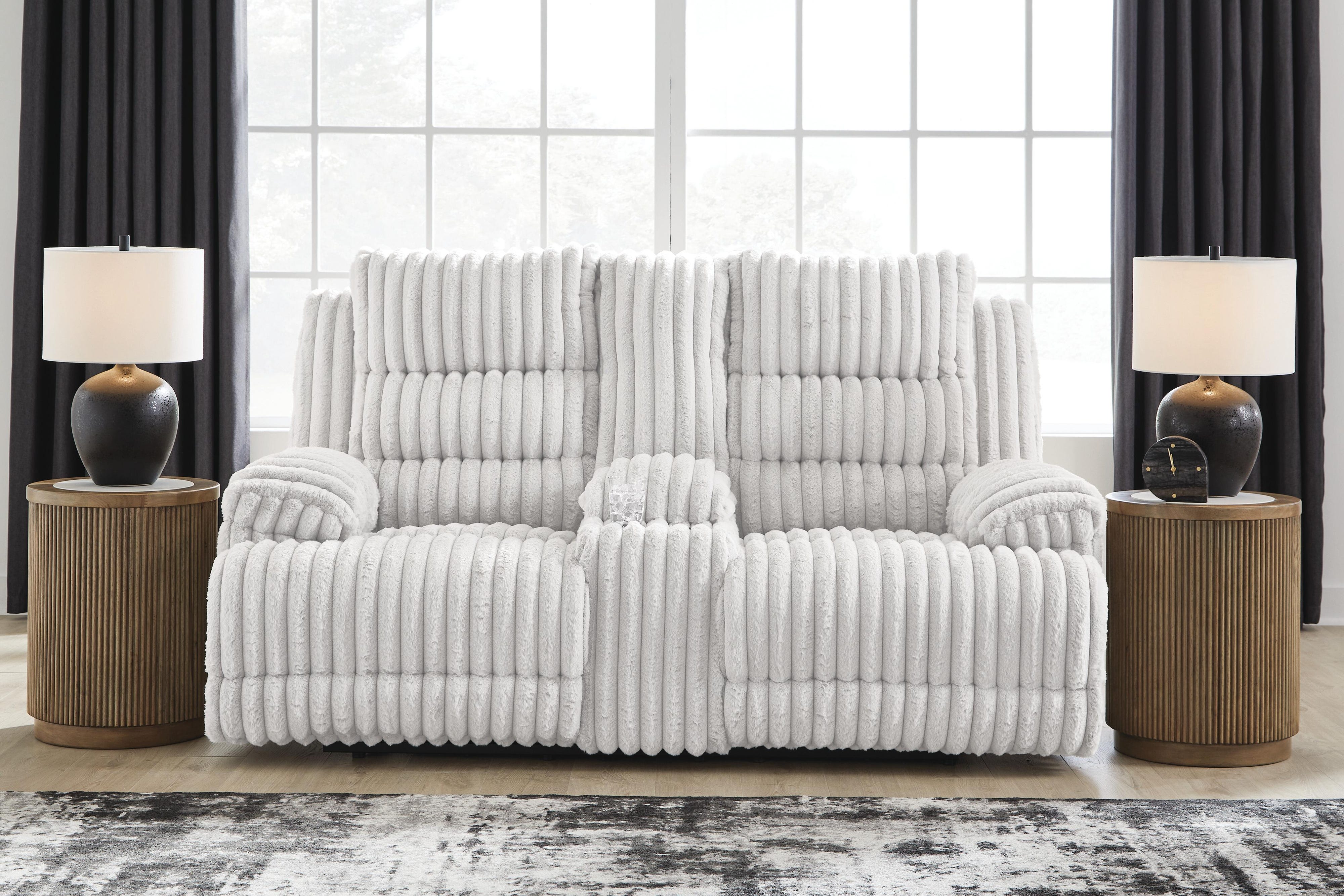 Rhines Falls Power Reclining Loveseat with Console