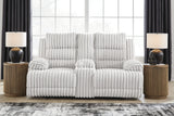 Rhines Falls Power Reclining Loveseat with Console
