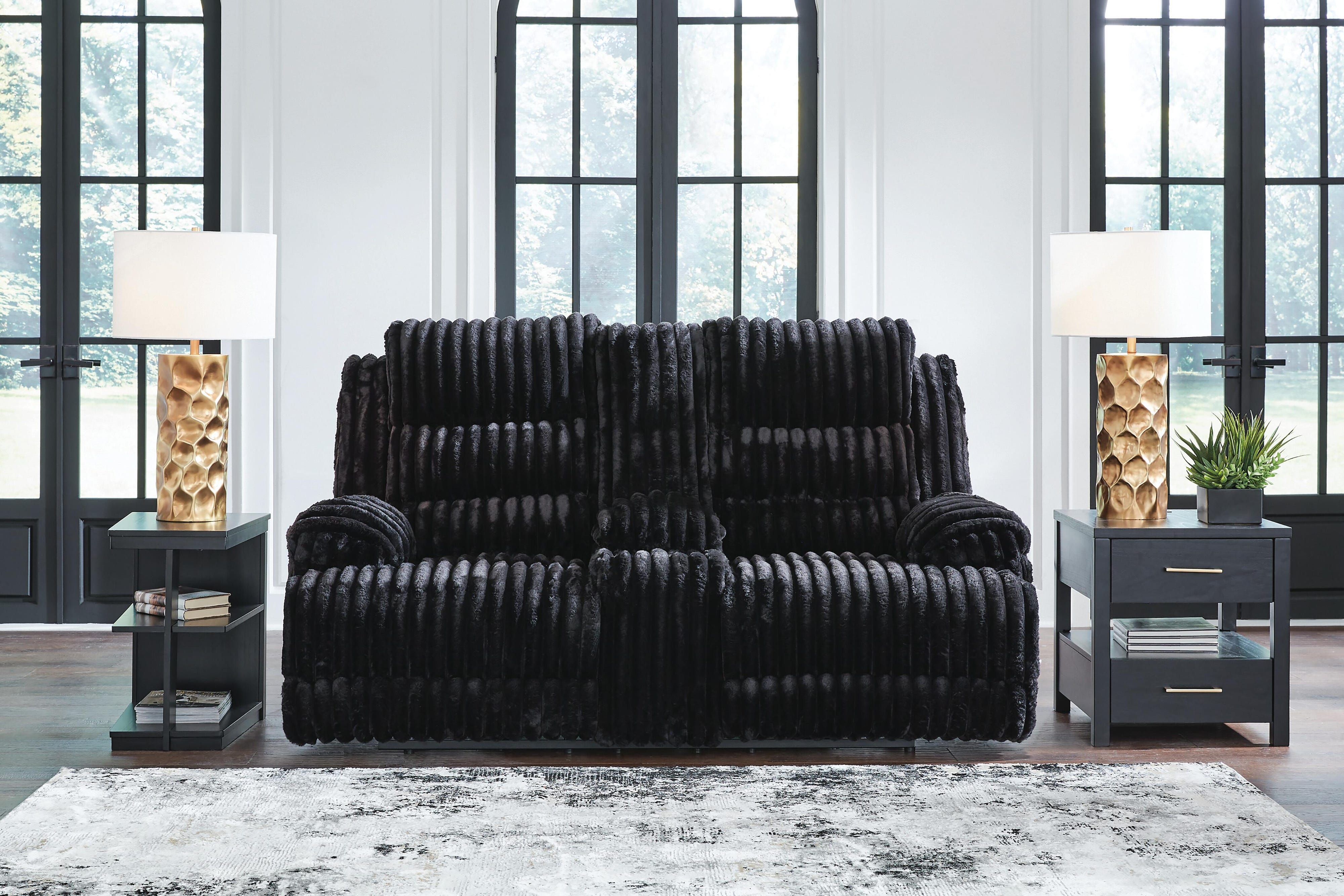 Rhines Falls Power Reclining Loveseat with Console