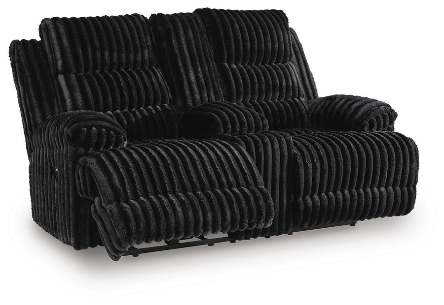 Rhines Falls Power Reclining Loveseat with Console