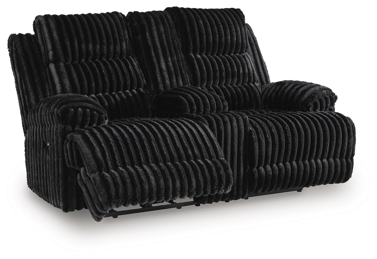 Rhines Falls Power Reclining Loveseat with Console