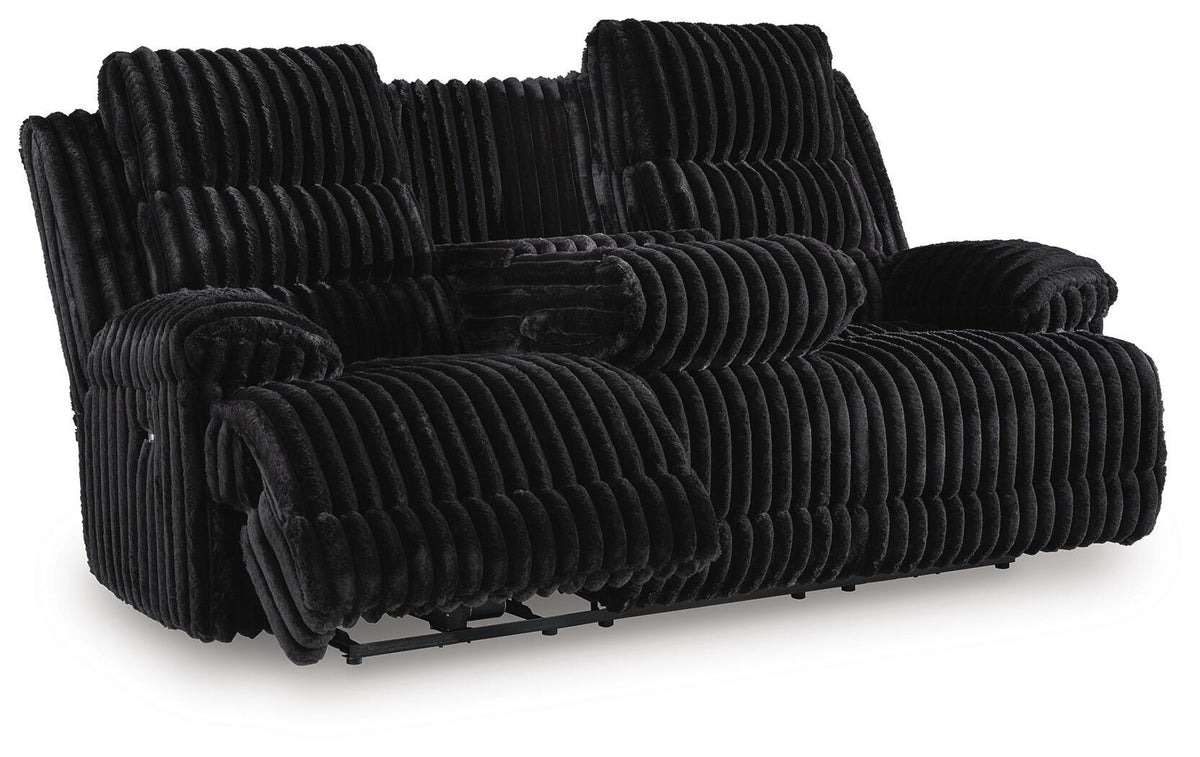 Rhines Falls Power Reclining Sofa with Drop Down Table