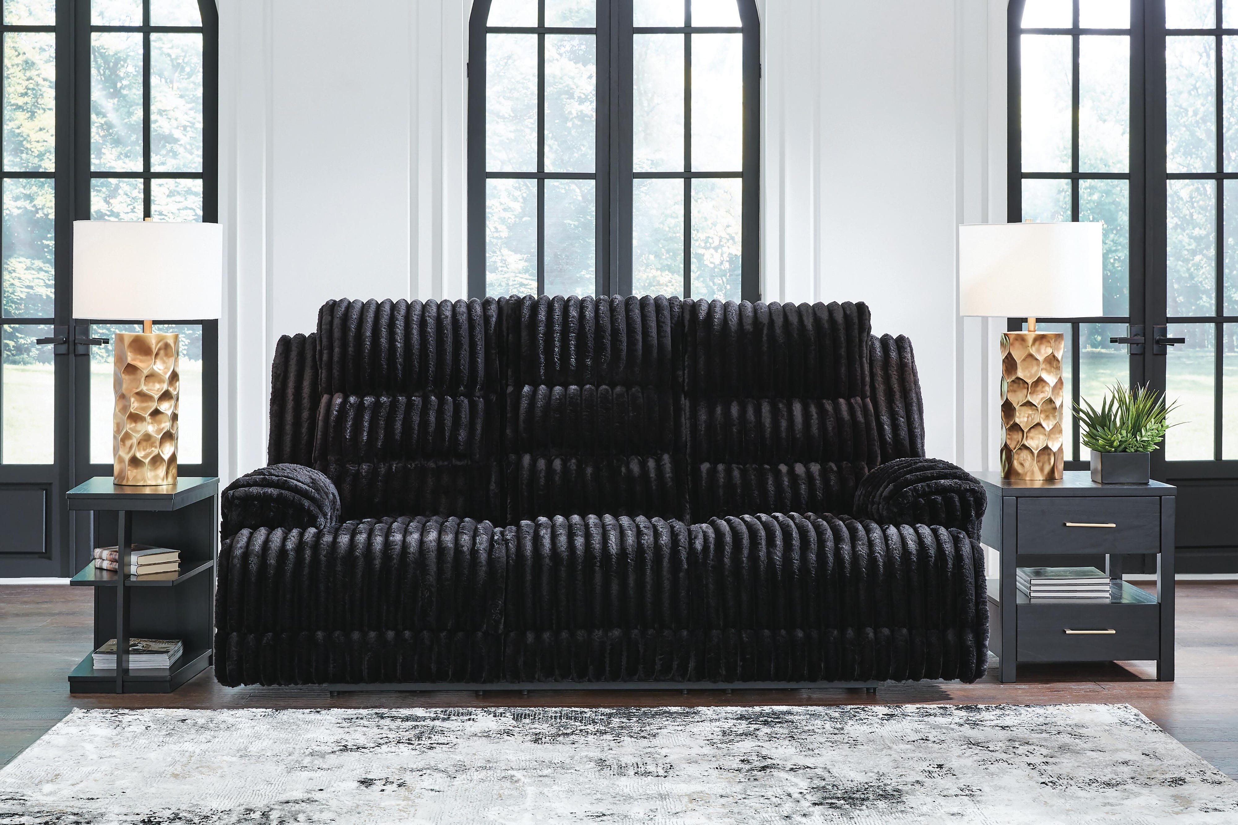 Rhines Falls Power Reclining Sofa with Drop Down Table