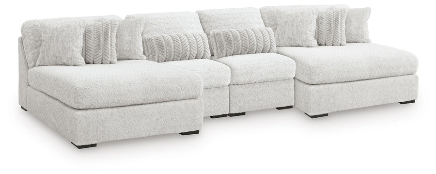 Cuddle Plush 4-Piece Sectional with Chaise