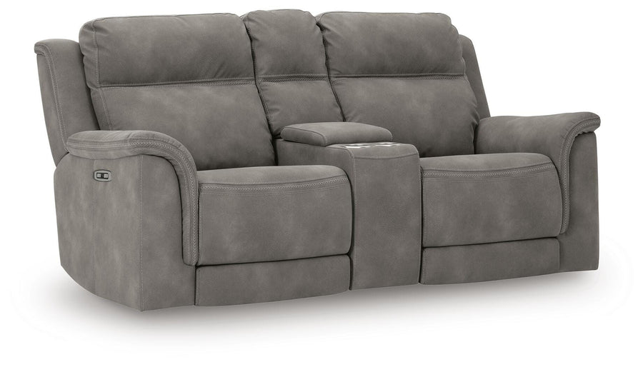 Havenridge Power Reclining Loveseat with Console