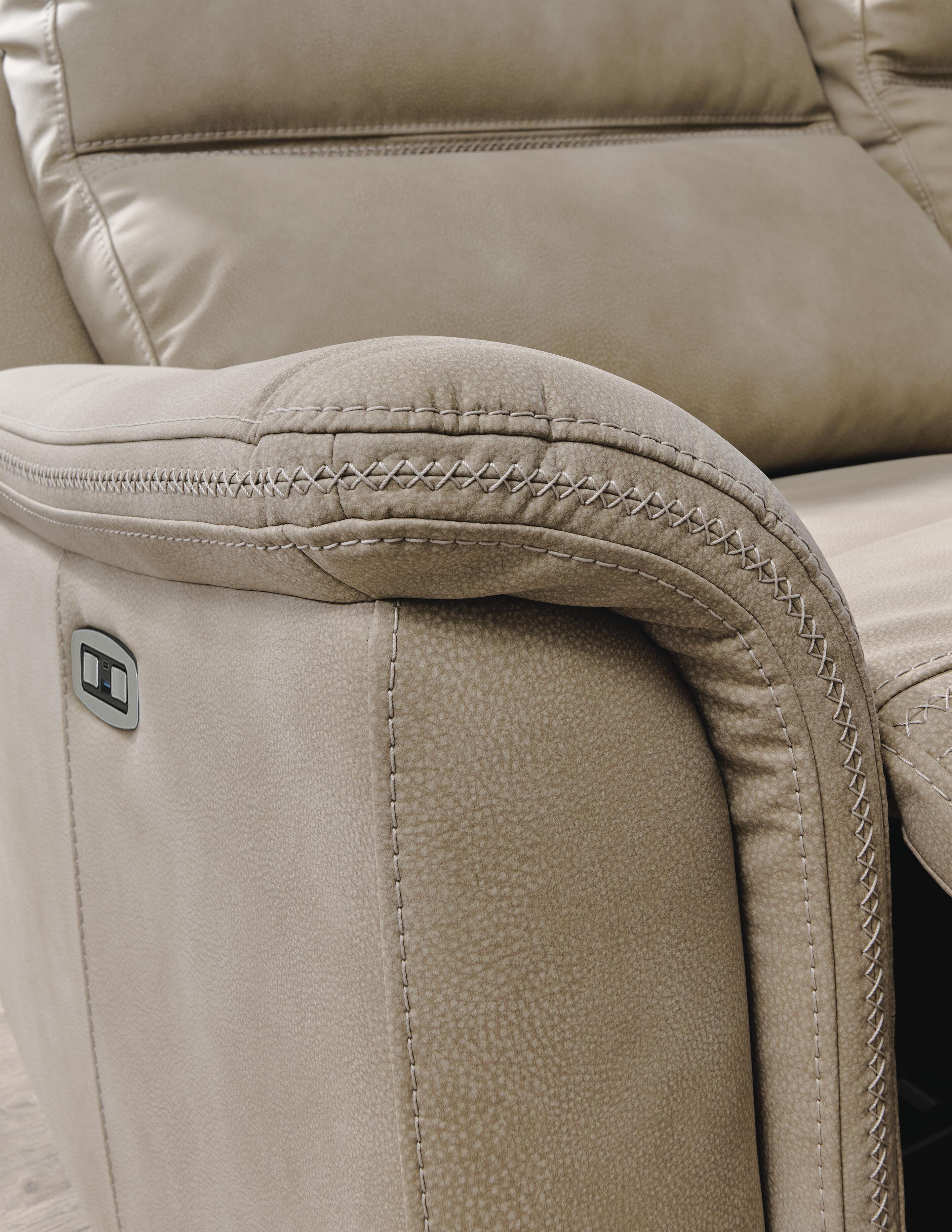 Next-Gen Durapella Power Reclining Loveseat with Console