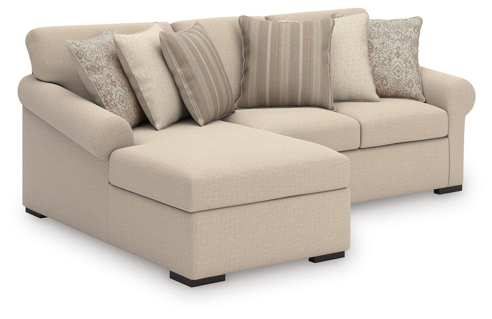 Rosewood 2 Piece Sofa Chaise