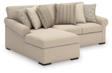 Rosewood 2 Piece Sofa Chaise