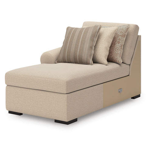 Rosewood 2-Piece Sectional with Chaise