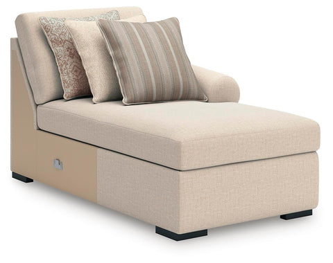 Rosewood 2-Piece Sectional with Chaise