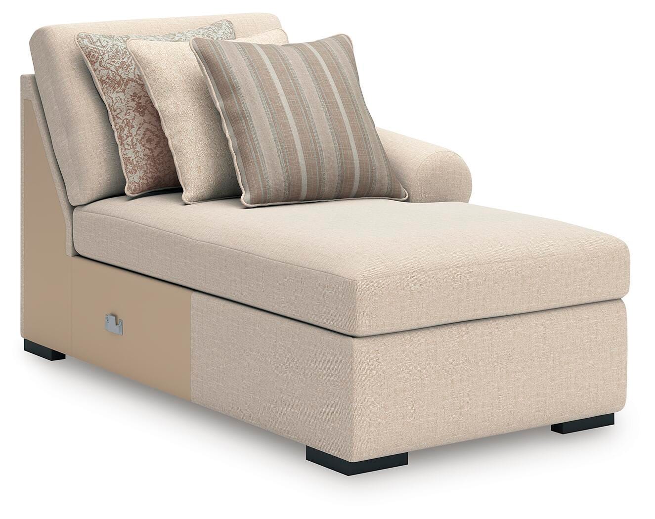 Rosewood 4-Piece Sectional with Chaise