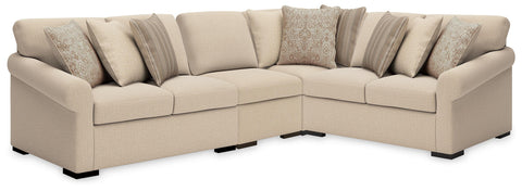 Rosewood 4-Piece Sectional