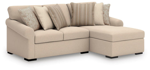Rosewood 2-Piece Sectional with Chaise