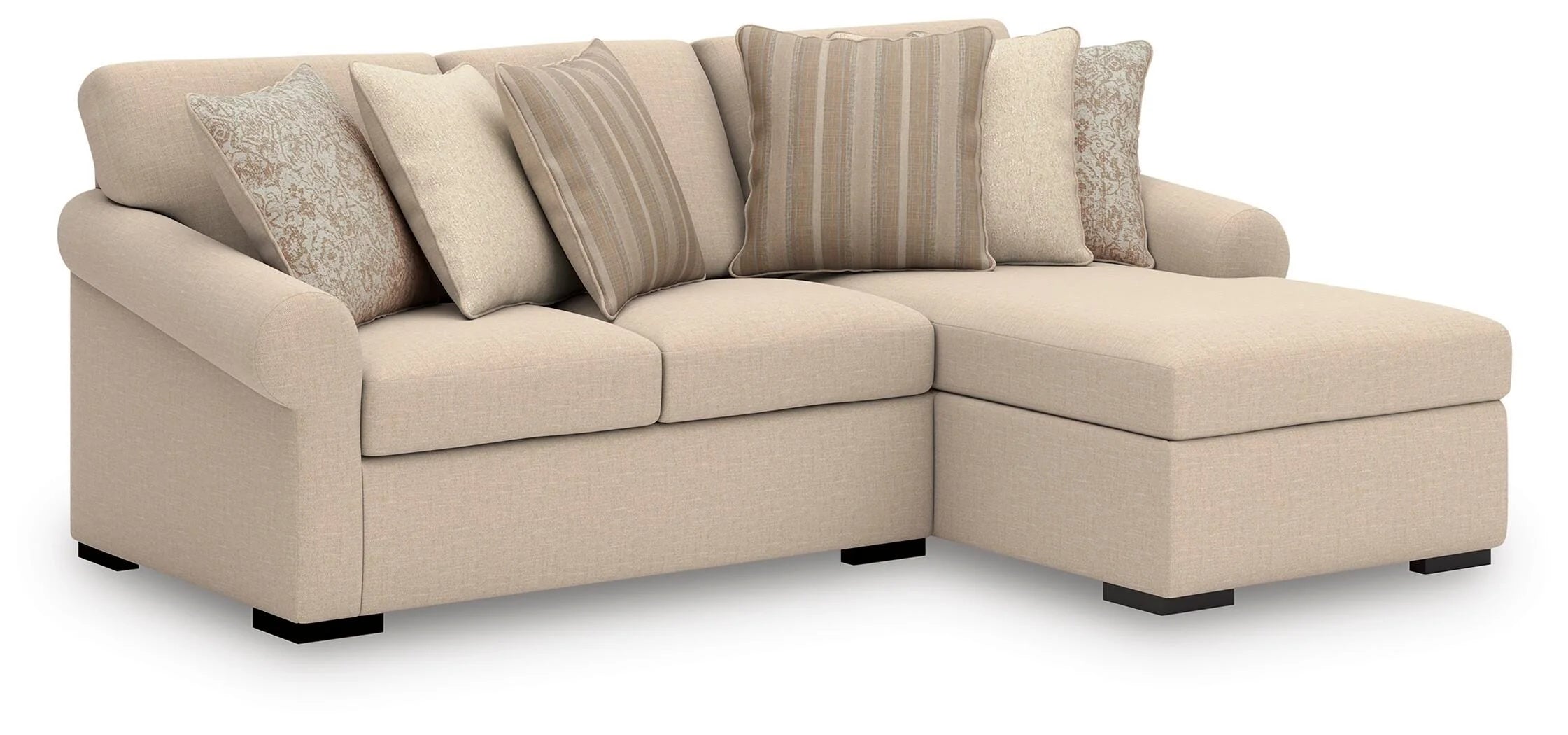 Rosewood 2 Piece Sofa Chaise