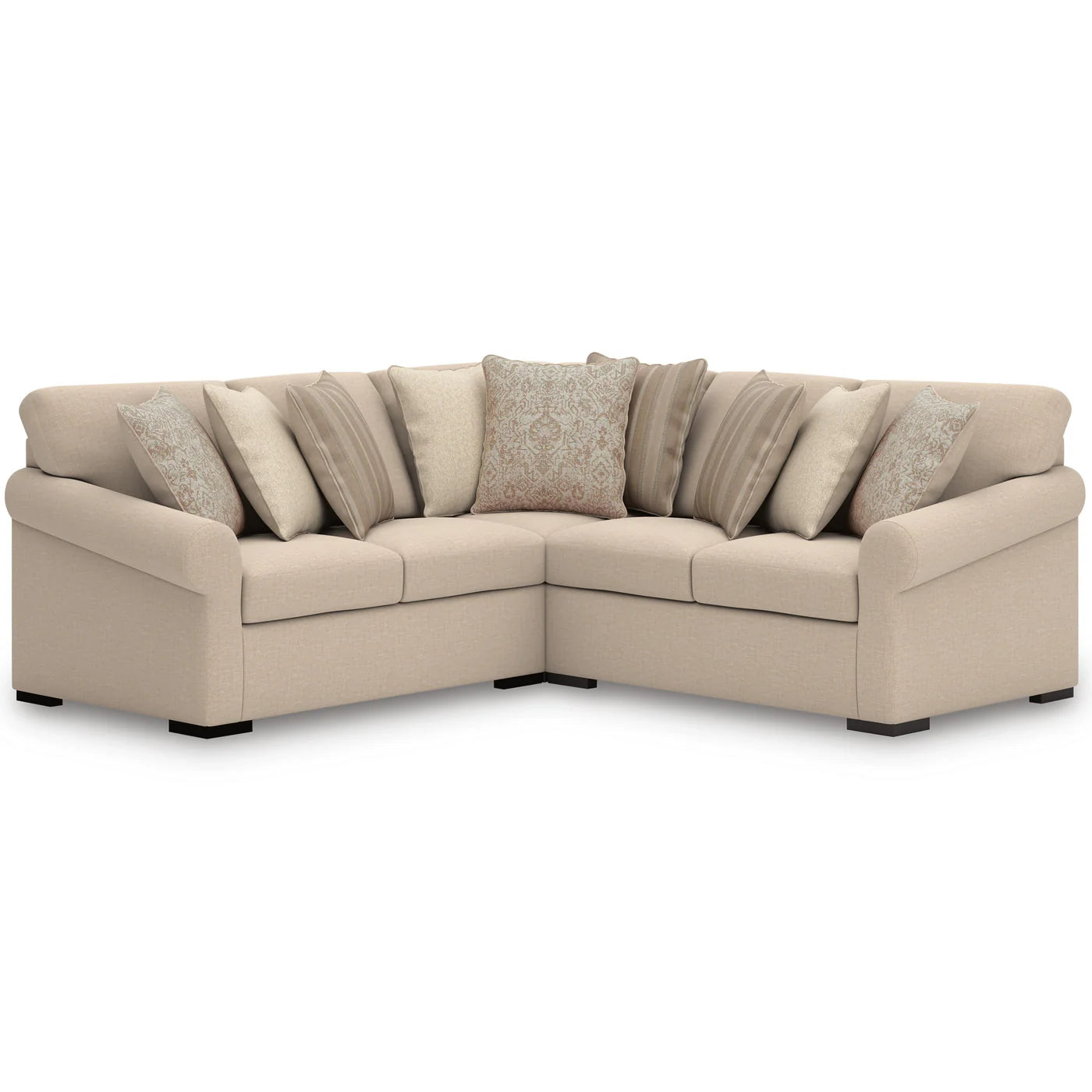Rosewood L Shaped Sectional
