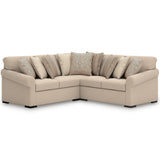 Rosewood L Shaped Sectional