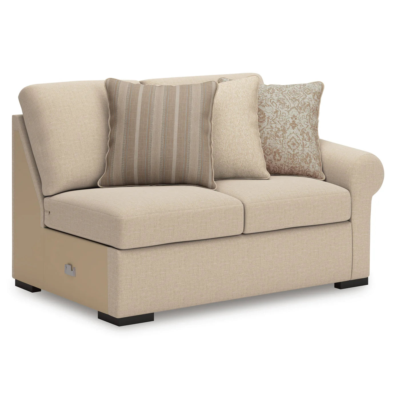 Rosewood 2 Piece Sofa Chaise