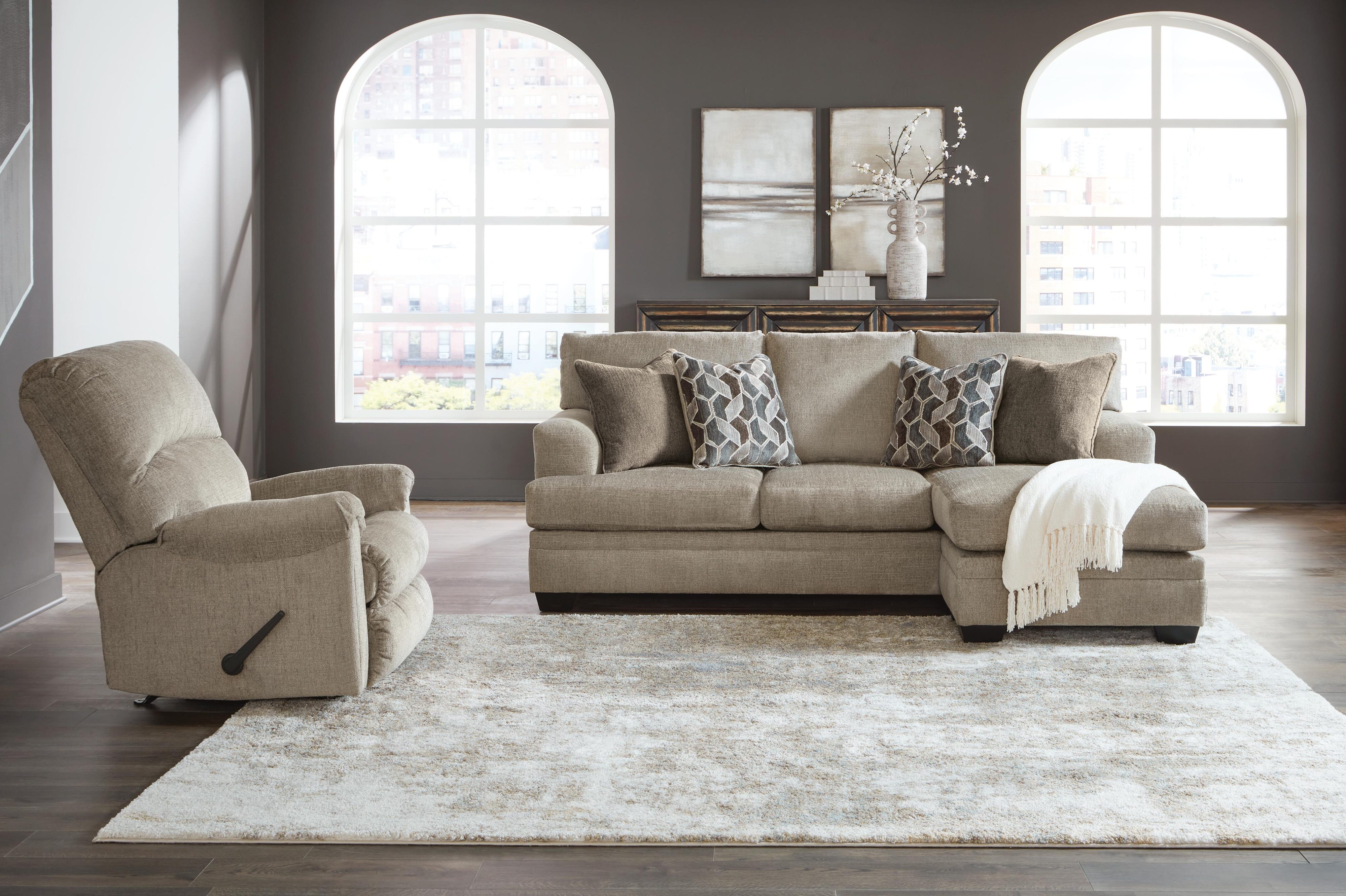 Stonemeade Sofa Chaise and Recliner