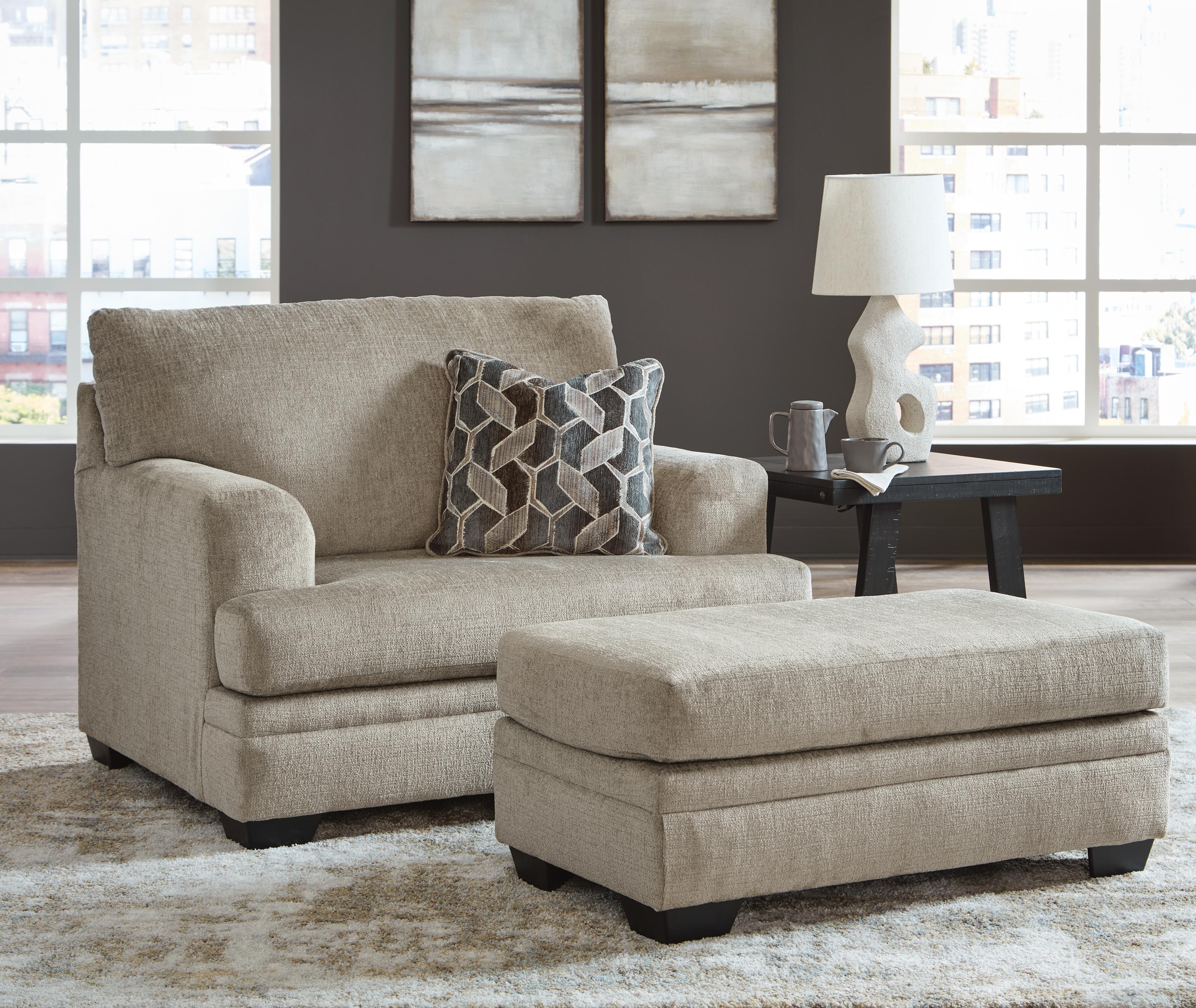 Birchwell Sofa Chaise, Oversized Chair and Ottoman