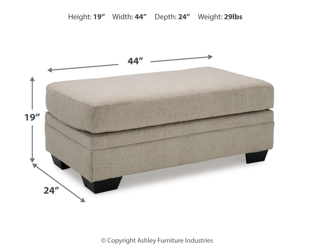 Birchwell Sofa Chaise, Oversized Chair and Ottoman
