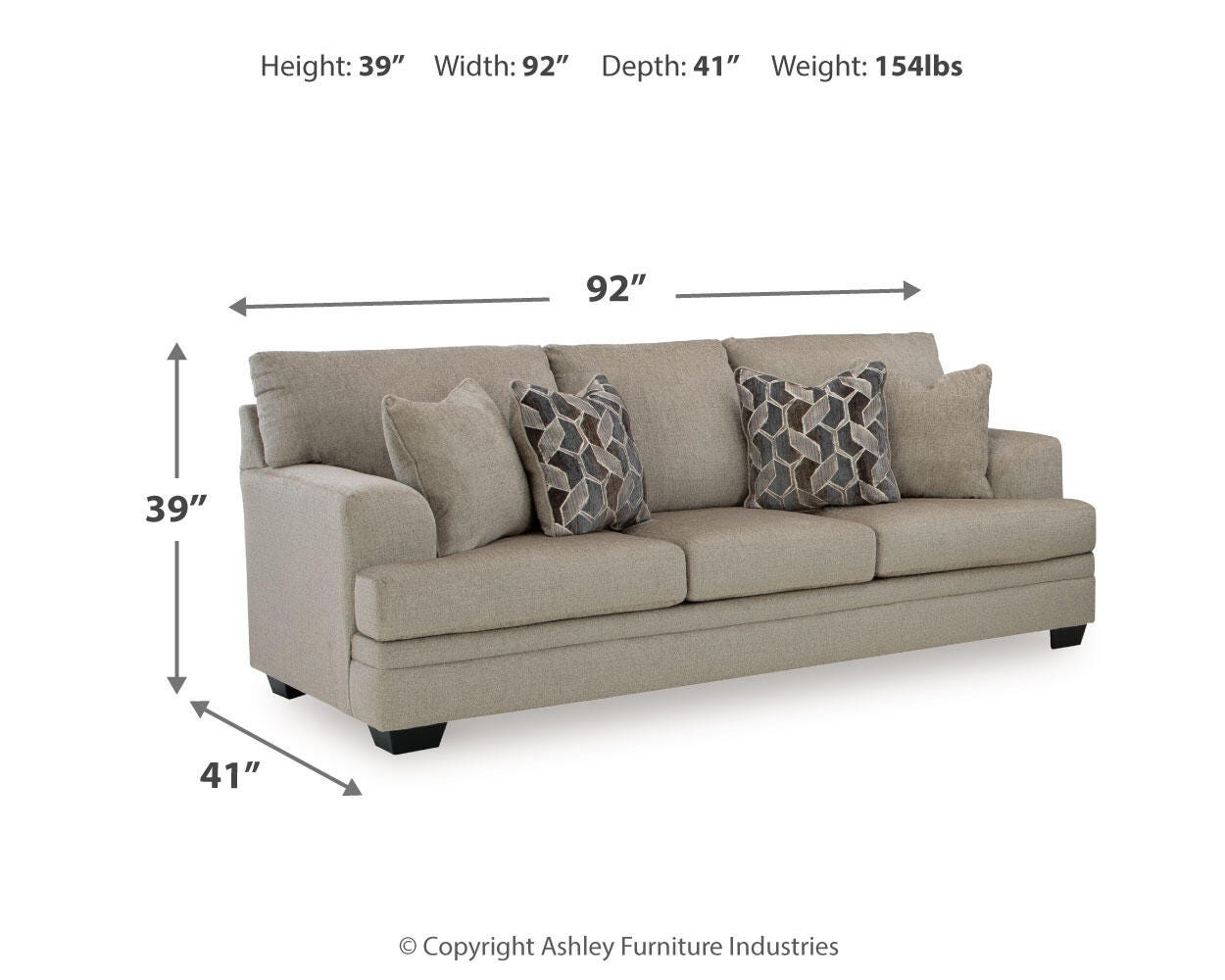 Birchwell Sofa, Loveseat, Oversized Chair and Ottoman