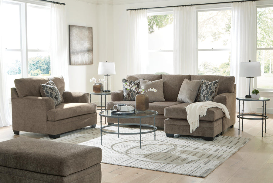 Birchwell Sofa Chaise, Oversized Chair and Ottoman