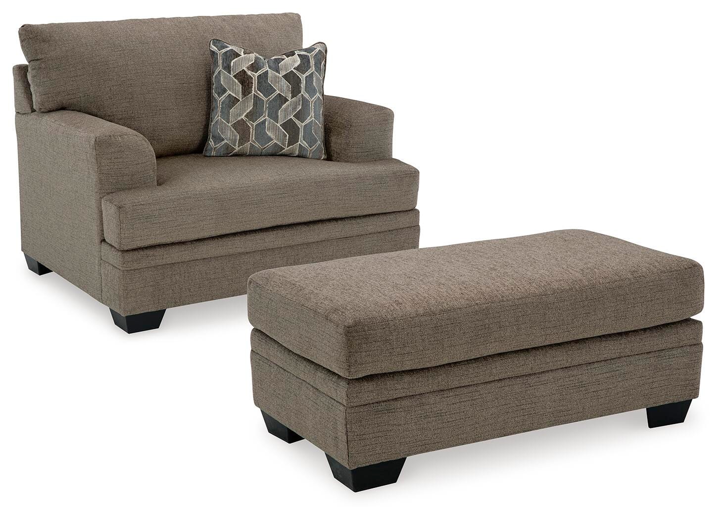 Birchwell Sofa, Loveseat, Oversized Chair and Ottoman