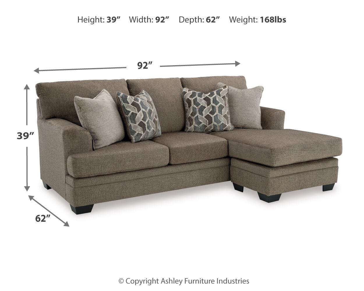 Birchwell Sofa Chaise and Recliner