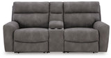Havenridge 3-Piece Power Reclining Sectional Loveseat with Console