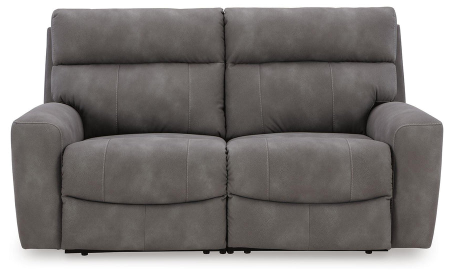 Havenridge 2-Piece Power Reclining Sectional Loveseat