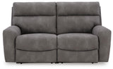 Havenridge 2-Piece Power Reclining Sectional Loveseat