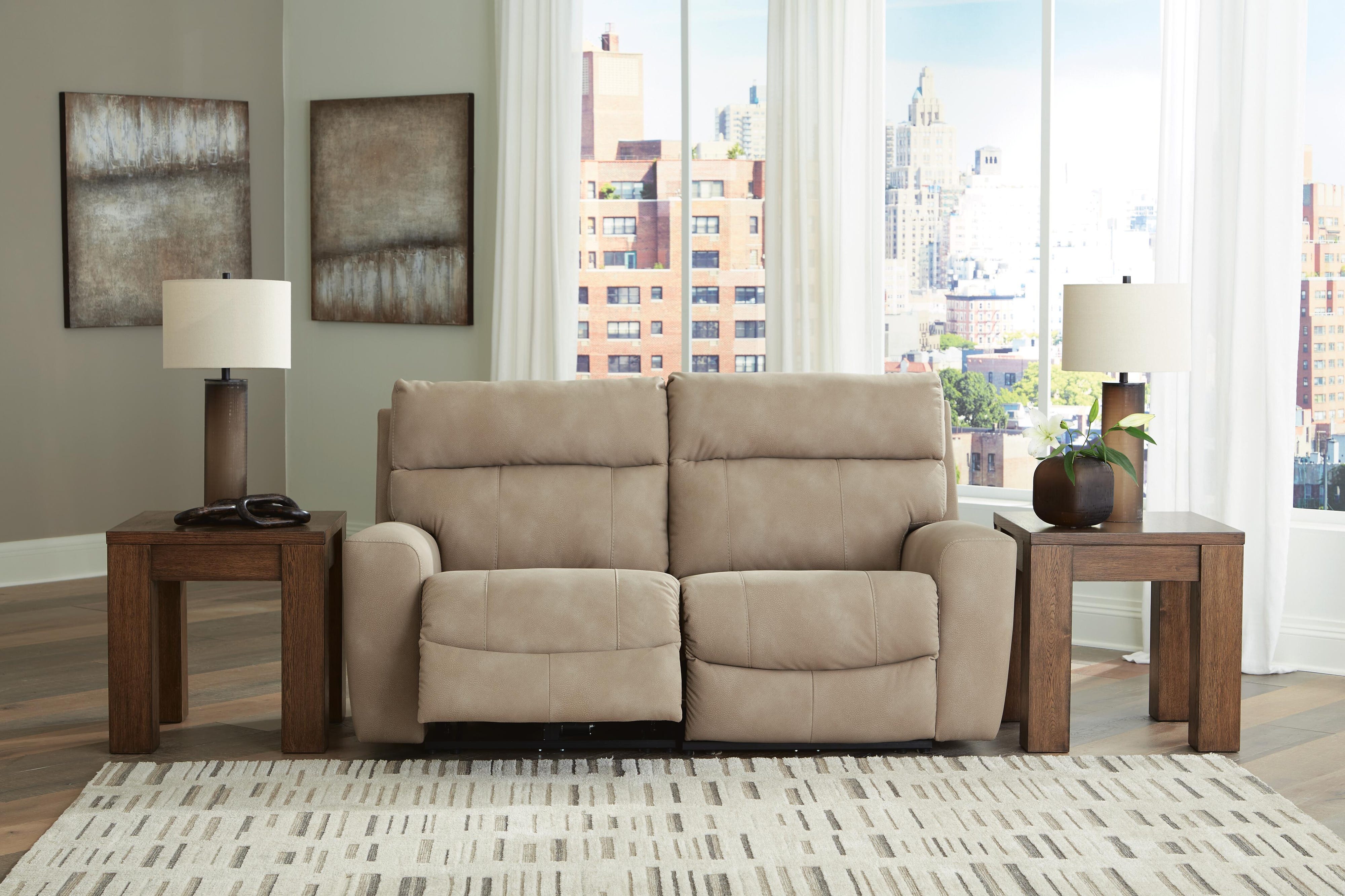 Havenridge 2-Piece Power Reclining Sectional Loveseat