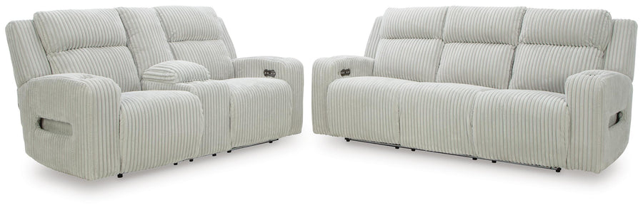 Carvara Power Reclining Sofa and Loveseat