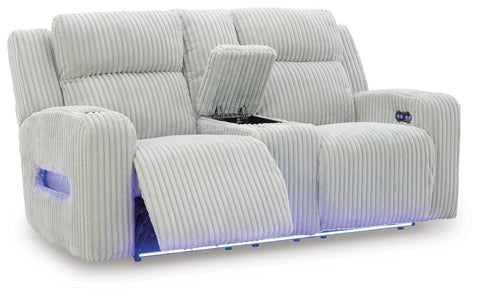 Carvara Power Reclining Loveseat with Console