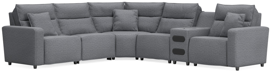 Modmax II 6-Piece Reclining Sectional with Audio Console