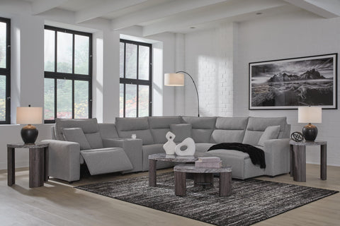 Westbridge 6-Piece Power Reclining Sectional with Chaise and Console