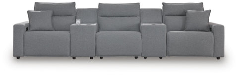 Westbridge 5-Piece Reclining Sectional with Consoles