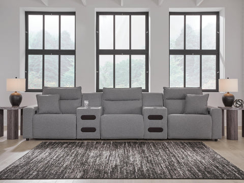 Westbridge 5-Piece Power Reclining Sectional with Audio Consoles
