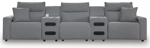 Westbridge 5-Piece Power Reclining Sectional with Audio Consoles
