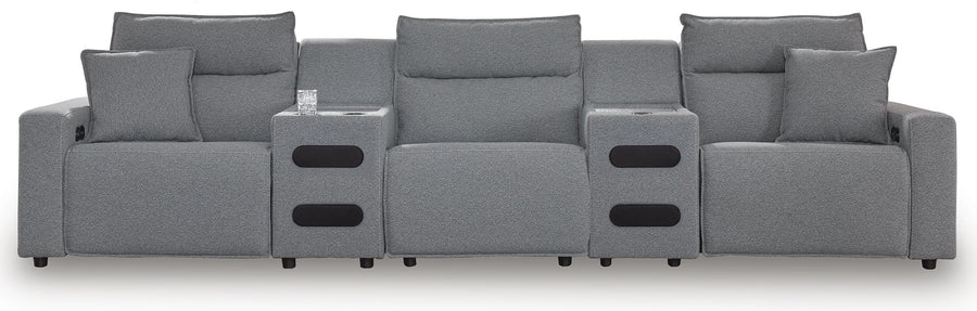 Westbridge 5-Piece Reclining Sectional with Audio Consoles