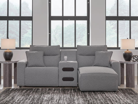 Westbridge 3-Piece Power Reclining Sectional with Chaise and Audio Console